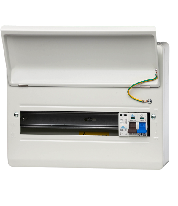 WME 14 Module Surge Protected Metal Enclosure – 100A Main Switch + SPD (WME14/SP)