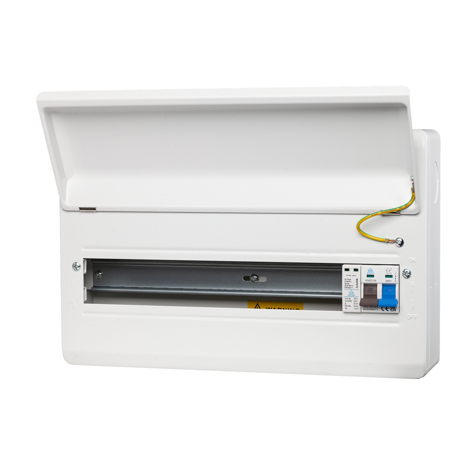 WME 18 Module Surge Protected Metal Enclosure – 100A Main Switch + SPD (WME18/SP)