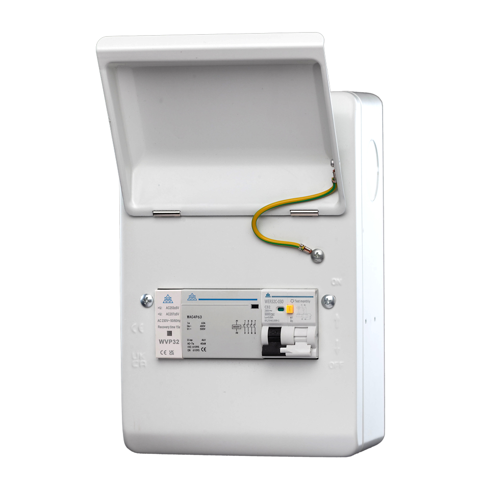 PME Fault Detection Metal Consumer Unit – 40A MCB (WMKPME08/SP-C40)