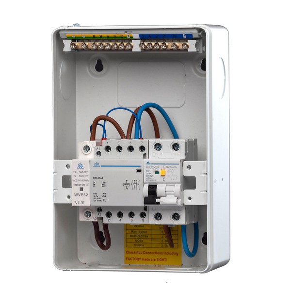 PME Fault Detection Metal Consumer Unit with variants of RCBO/SPD/MCB