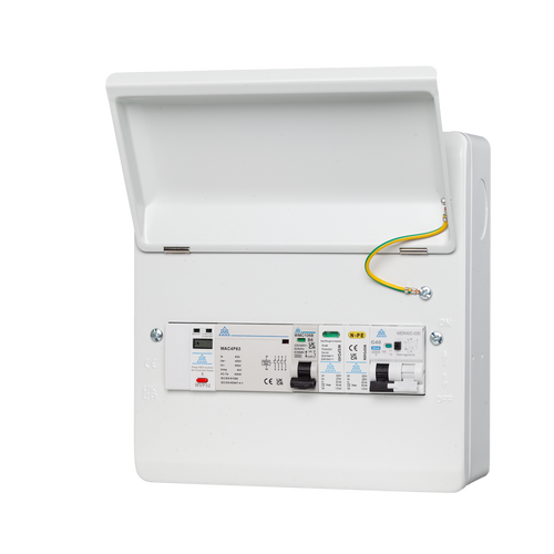 PME Fault Detection Consumer Unit – 4 Pole 40A RCBO with SPD (WMEPME08/SP)