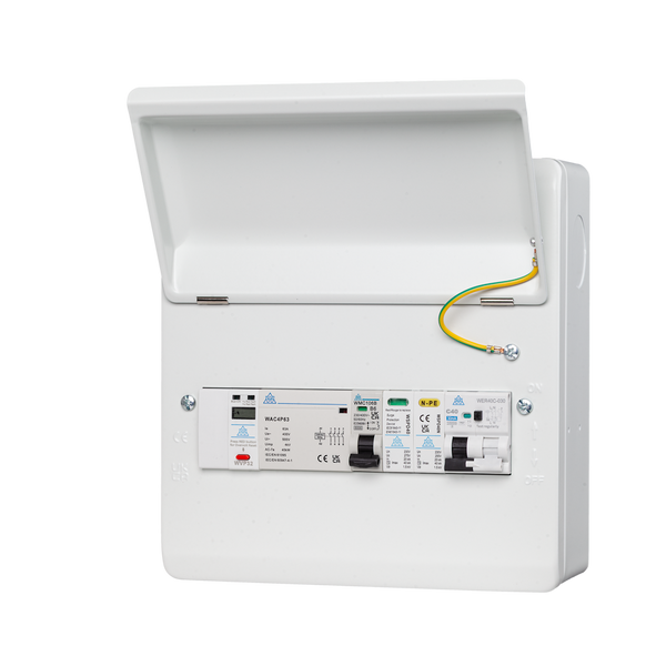 PME Fault Detection Metal Consumer Unit with variants of RCBO/SPD/MCB