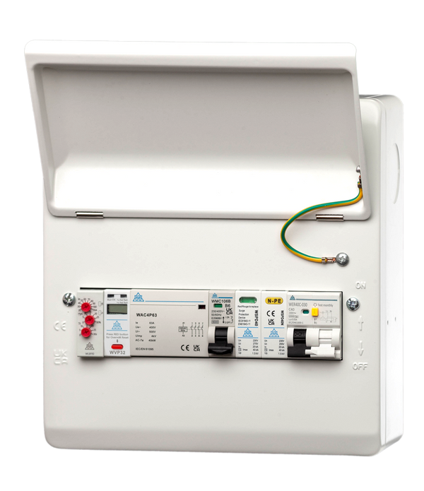 PME Loss 10 Way Metal Consumer Unit with Load Balancing