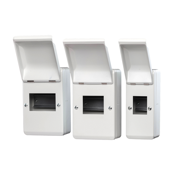 4 Way IP40 Metal Enclosure – For MCBs & RCBOs (WME04)