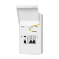 IP40 Metal Garage Consumer Unit – 63A RCD + 6A / 16A MCBs (WMGU04/616)