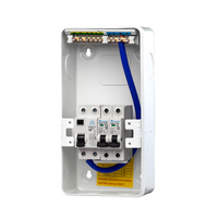 IP40 Metal Garage Consumer Unit – 63A RCD + 6A / 16A MCBs (WMGU04/616)