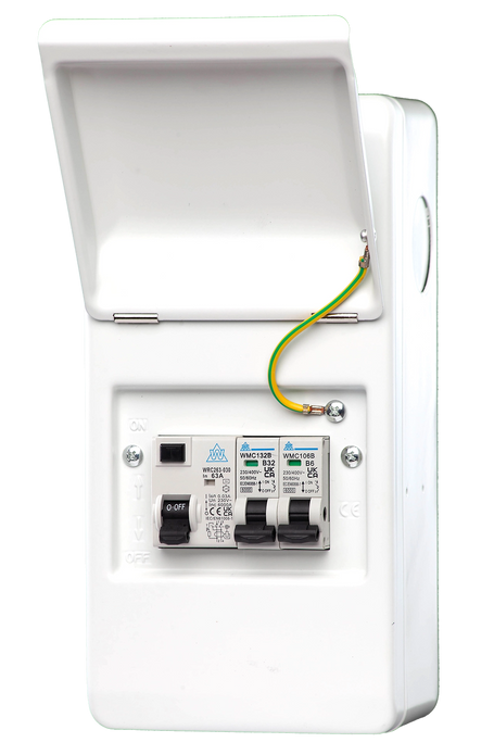 IP40 Metal Garage Units (RCD Incomer)