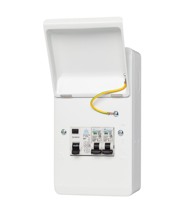 IP40 Metal Garage Units (RCD Incomer) WMGU04/632