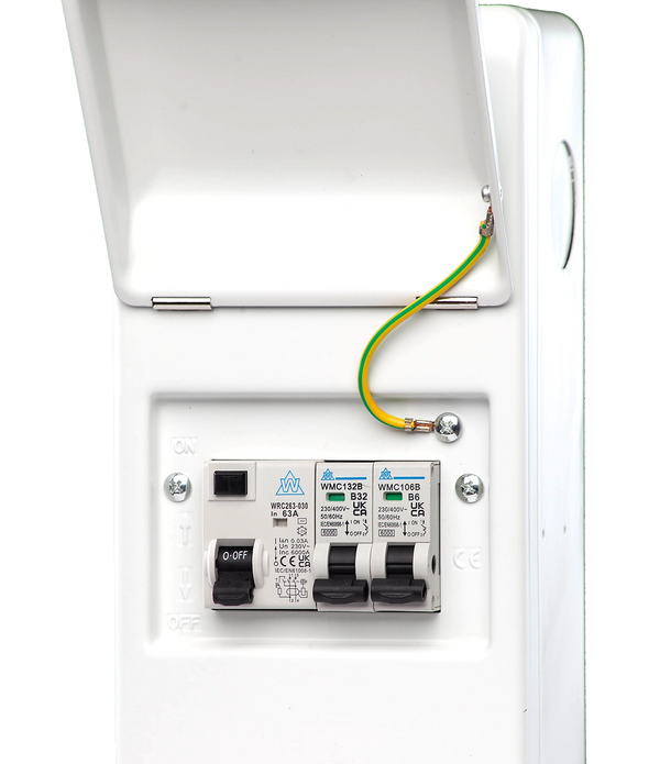 IP40 Metal Garage Units (RCD Incomer)