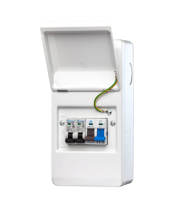 IP40 Metal Garage Units (Main Switch Incomer) with 100A MS & 6 + 16A MCB - WMMS/616