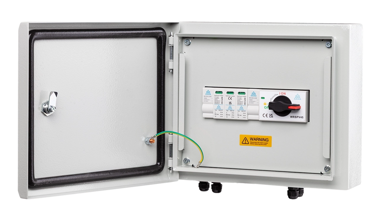 1000V DC Metal String Combiner Box – 1 String + SPD + DC Isolator (WMPV-1S1)