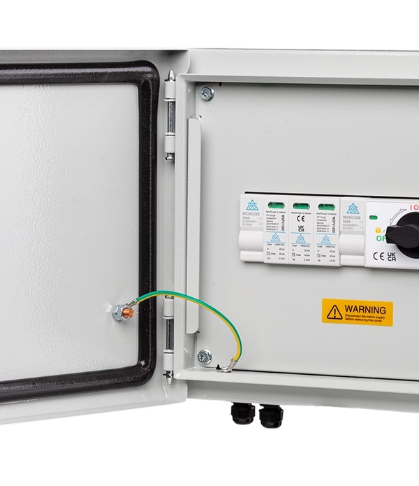 1000V DC Metal String Combiner Box – 1 String + SPD + DC Isolator (WMPV-1S1)