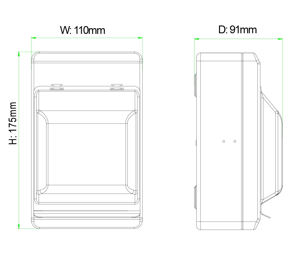 4 Way Metal EV Protection Unit – 32A B Curve A-Type RCBO + SPD (WMRC32BSP)