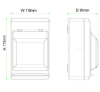 4 Way Metal EV Protection Unit – 32A B Curve A-Type RCBO + SPD (WMRC32BSP)
