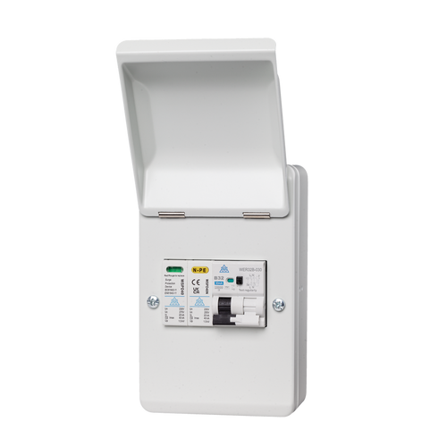 WMRC 4 Way Metal EV Protection Unit with A-Type EV RCBO Kit & Surge Protection