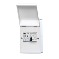 4 Way Metal EV Protection Unit – 32A B Curve A-Type RCBO + SPD (WMRC32BSP)
