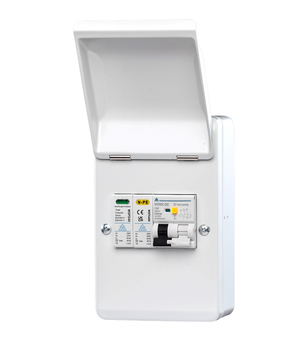 WMRC 4 Way Metal EV Protection Unit with A-Type EV RCBO Kit & Surge Protection WMRC40BSP