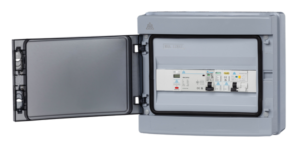 PME Fault Detection IP65 Plastic Consumer Unit with SPD/C40/MCB variants