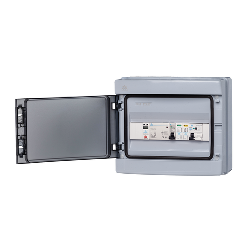PME Fault Detection IP65 Plastic Consumer Unit with Surge Protection/MCB/RCBO variants