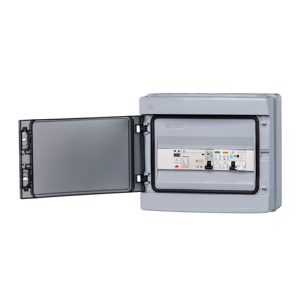 PME Fault Detection IP65 Plastic Consumer Unit with Surge Protection/MCB/RCBO variants