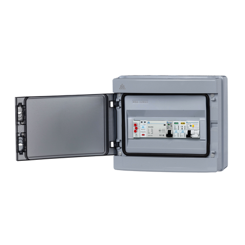 PME Consumer Unit with Load Balancing & kWh Meter, IP65 (WPEPME12/LBK)