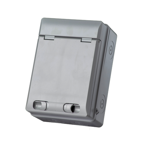 IP65 Plastic Garage Enclosure – 63A RCD + 6A / 16A MCBs (WPGU04/616)