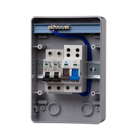 IP65 Plastic Garage Enclosure – 100A Main Switch + 6A / 16A MCBs (WPMS04/616)