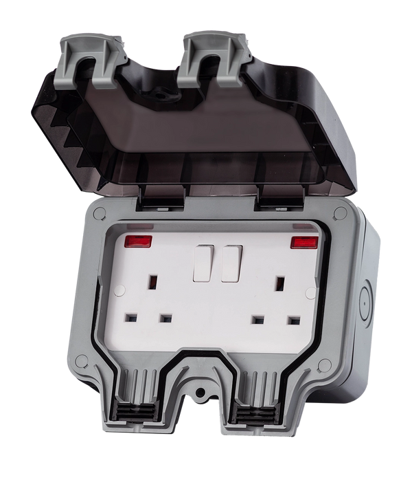 IP66 1 & 2 Gang Weatherproof Sockets - WPS*13
