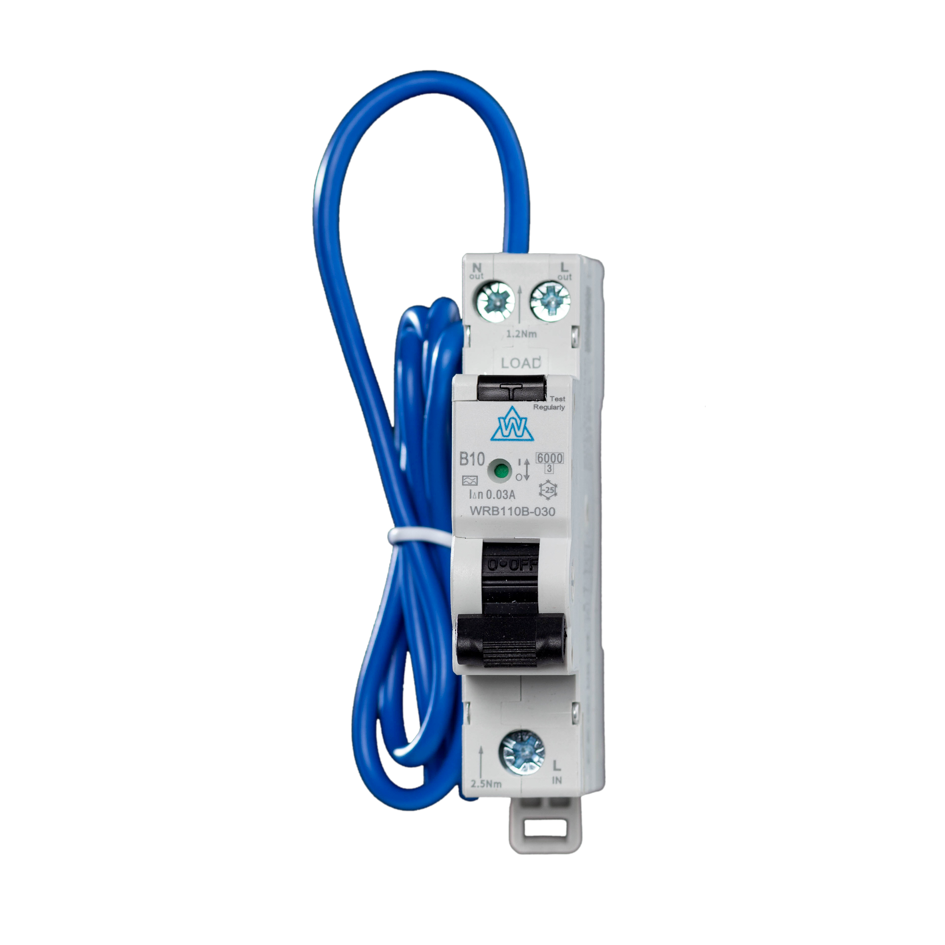 Type A Mini RCBO – 16A B Curve, High Immunity (WRB116B-030)