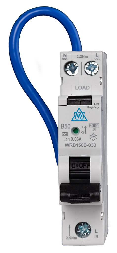 A Type Mini RCBO & Single Module 6A-40A C Curve 30mA High Immunity ...
