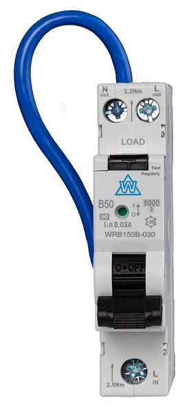 A Type Mini RCBO & Single Module 6A-40A B Curve 30mA High Immunity