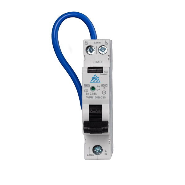 A Type Mini RCBO & Single Module 6A-40A B Curve 30mA High Immunity
