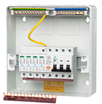 3 Phase Type 2 Surge Protection Unit – 40A MCB, Metal IP40 (WMCUSP440C)