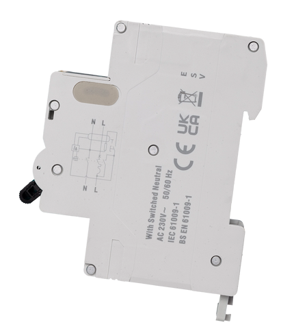 Single Module 2 Pole RCBO 16A C Curve WRN16C-030
