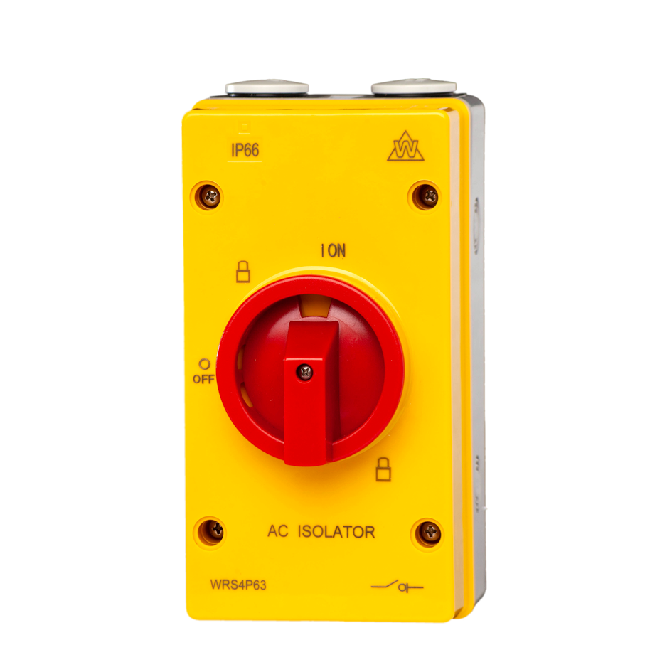 WRS4P32 – 32A 4 Pole AC Rotary Isolator, IP66