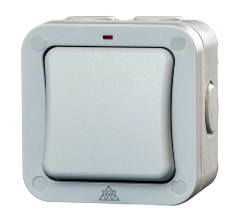 20A Weatherproof IP65 1 Gang 2 Way Retractive Switch (WS1GR)