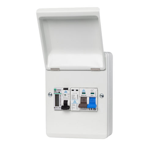EV Connection Unit – 100A Main Switch + 32A B Curve MCB + SPD + kWh Meter (WSRC532BSP)