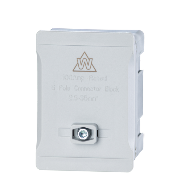 5 Way 100A Terminal Block – Grey