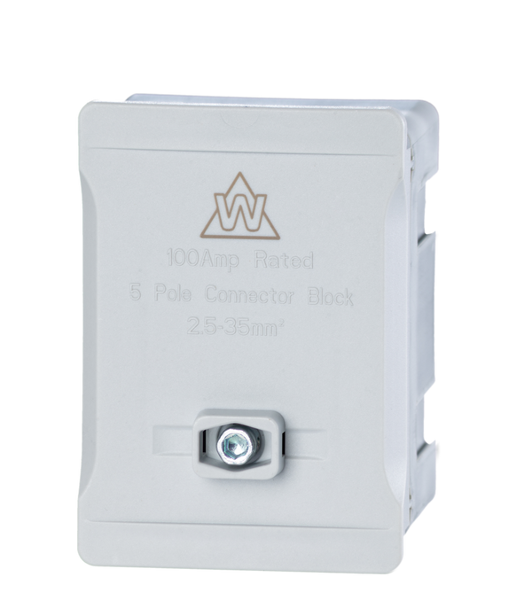 5 Way 100A Terminal Block – Grey