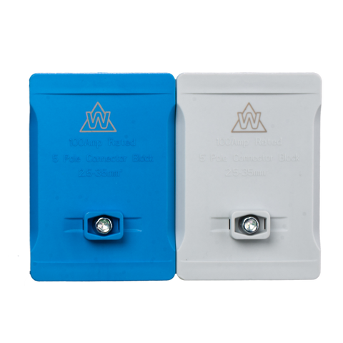 5 Way 100A Terminal Block – Grey