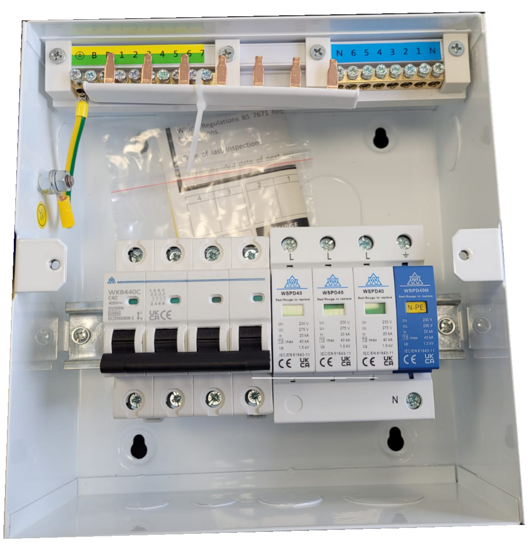 3 Phase Surge protection Board (RCD/RCBO/MCB) – power-and-data-uk