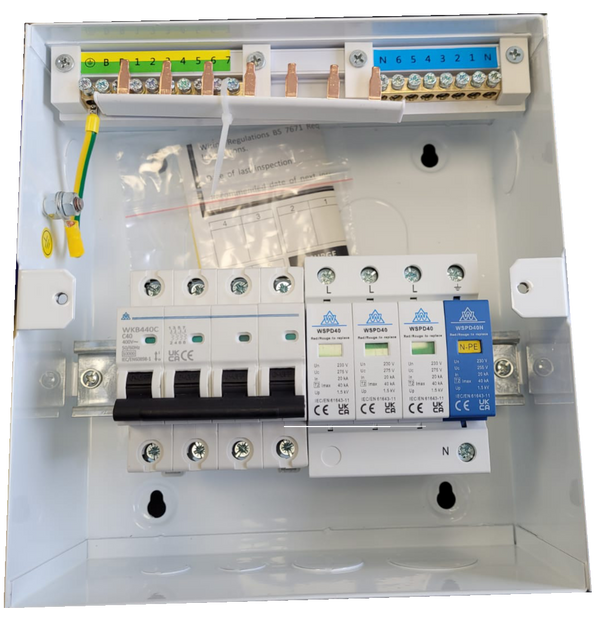 3 Phase Surge protection Board (RCD/RCBO/MCB)