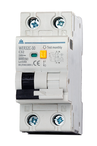 High Immunity RCBO – 20A B Curve, Type A, 30mA (WER20B-030)