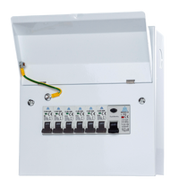 6 Usable Way Consumer Unit with 63A RCD & 6 MCBs (WMCURC8/6)