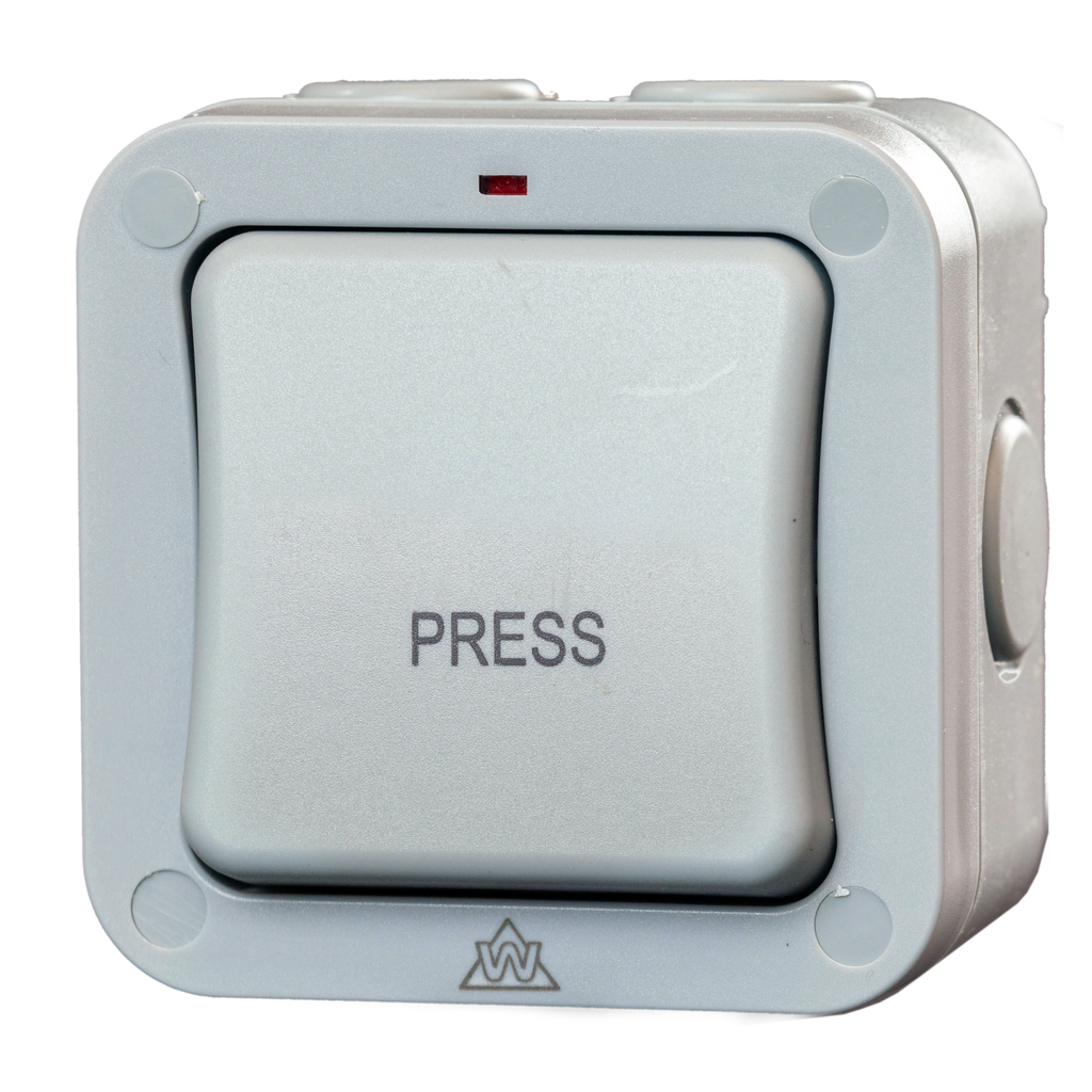 20A Weatherproof IP65 1 Gang 2 Way Retractive Switch (WS1GR)